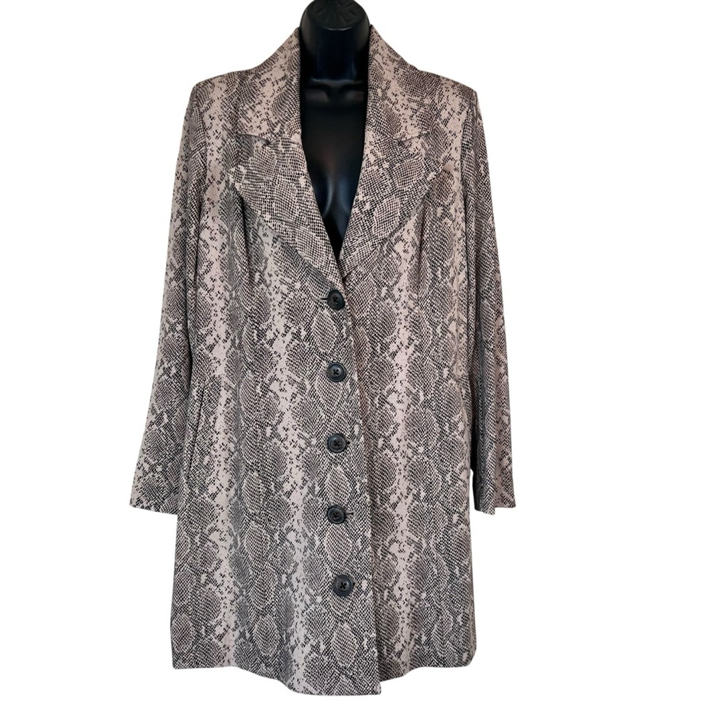 CAbi King Cobra Snake Print Coat